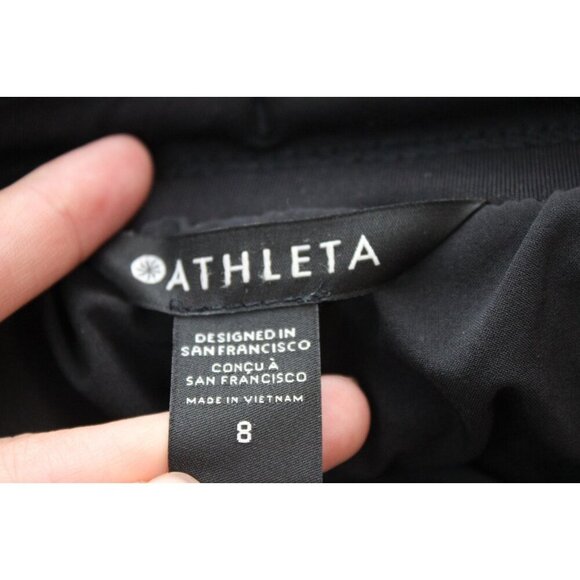 Athleta Apres Ski Shorts Size 8 Black Outdoor Hiking Climbing Cold Relaxed Fit - Picture 8 of 9